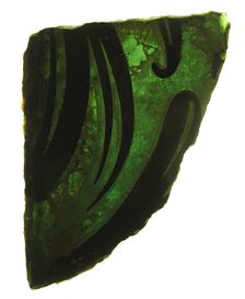 Glass Fragment, European, 15th century. Creator: Unknown