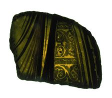 Glass Fragment, European, 15th century. Creator: Unknown
