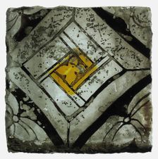 Glass Fragment, European, 15th century. Creator: Unknown