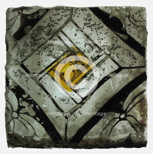 Glass Fragment, European, 15th century. Creator: Unknown.