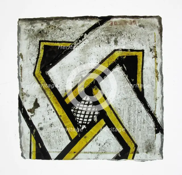 Glass Fragment, European, 15th century. Creator: Unknown.