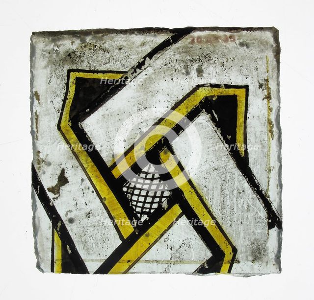 Glass Fragment, European, 15th century. Creator: Unknown.