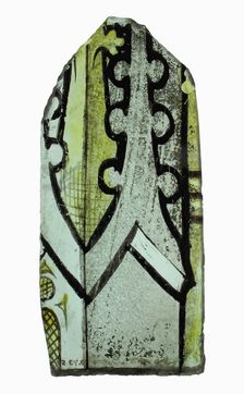 Glass Fragment, European, 15th century. Creator: Unknown