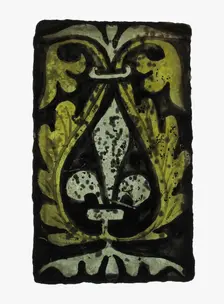 Glass Fragment, European, 15th century. Creator: Unknown