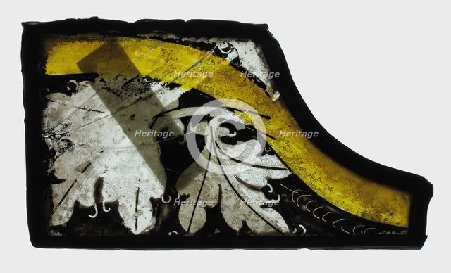 Glass Fragment, European, 15th century. Creator: Unknown.