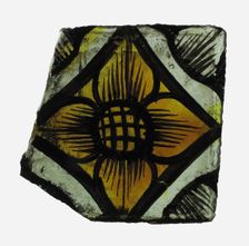 Glass Fragment, European, 15th century (?). Creator: Unknown