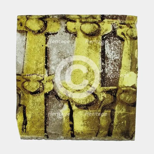 Glass Fragment, European, 15th century. Creator: Unknown.
