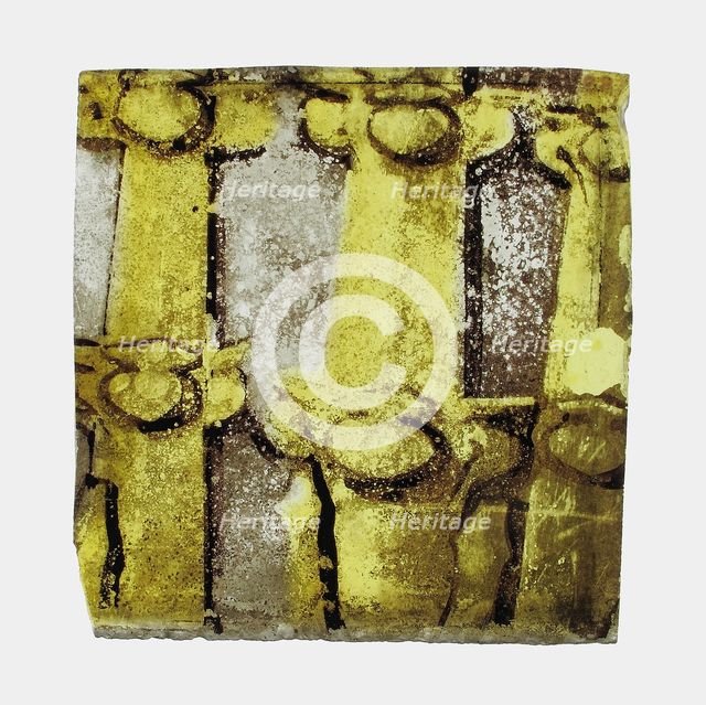 Glass Fragment, European, 15th century. Creator: Unknown.