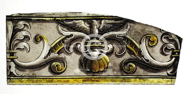 Glass Fragment, European, 16th century. Creator: Unknown.