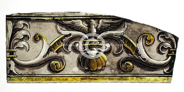 Glass Fragment, European, 16th century. Creator: Unknown.