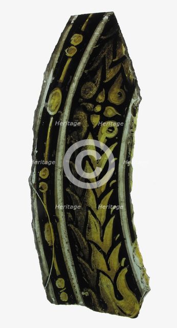 Glass Fragment, European, 16th century. Creator: Unknown.