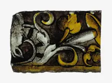 Glass Fragment, European, 16th century. Creator: Unknown