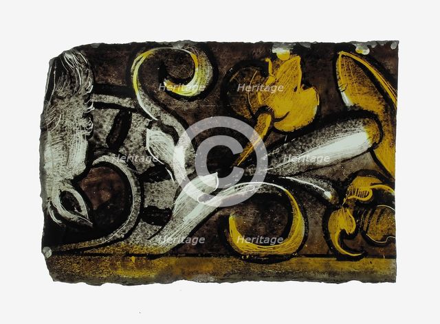 Glass Fragment, European, 16th century. Creator: Unknown.