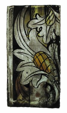 Glass Fragment, European, early 16th century. Creator: Unknown