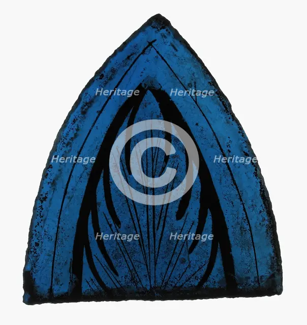 Glass Fragment, European, late 13th century. Creator: Unknown.