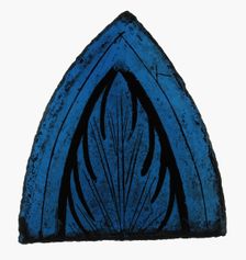 Glass Fragment, European, late 13th century. Creator: Unknown