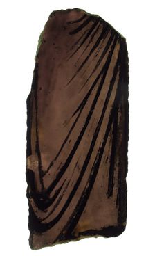 Glass Fragment, European, late 12th-early 13th century. Creator: Unknown