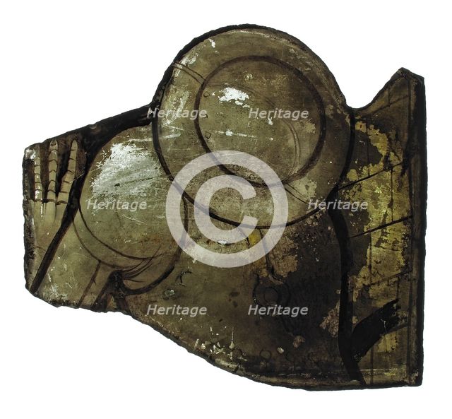 Glass Fragment, European, late 15th century. Creator: Unknown.