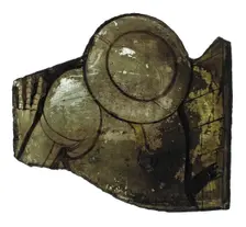 Glass Fragment, European, late 15th century. Creator: Unknown