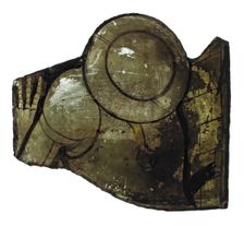 Glass Fragment, European, late 15th century. Creator: Unknown
