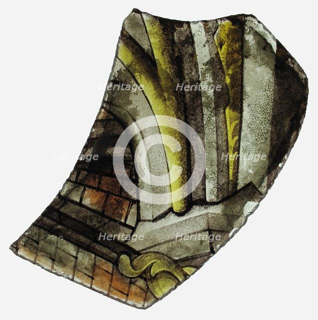 Glass Fragment, European, late 15th century. Creator: Unknown.