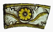 Glass Fragment, European, late 15th century. Creator: Unknown