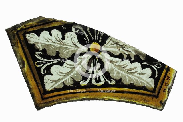 Glass Fragment, European, late 15th century. Creator: Unknown.