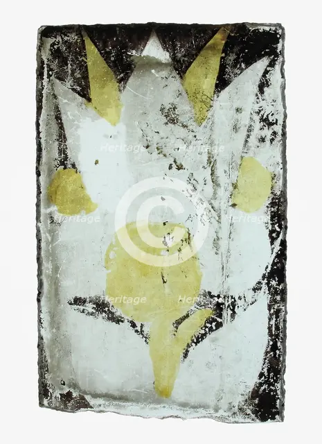 Glass Fragment, European, possibly 15th century. Creator: Unknown.