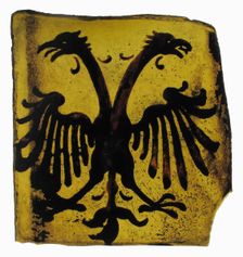Glass Fragment, European, probably 15th century. Creator: Unknown