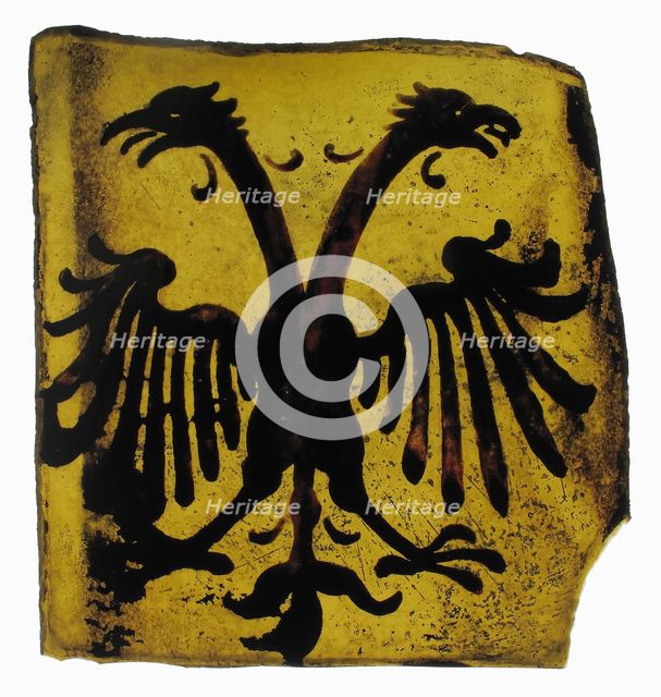 Glass Fragment, European, probably 15th century. Creator: Unknown.