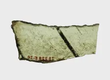 Glass Fragment, French, 14th-15th century. Creator: Unknown
