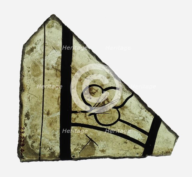 Glass Fragment, French, 14th century. Creator: Unknown.