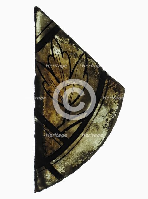 Glass Fragment, French, 14th century. Creator: Unknown.