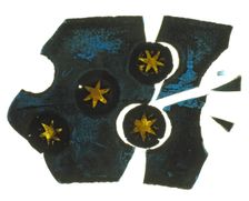 Glass Fragment, French, 14th century. Creator: Unknown