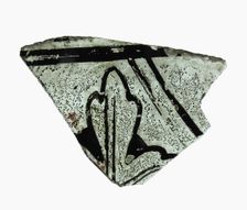 Glass Fragment, French, 14th century. Creator: Unknown