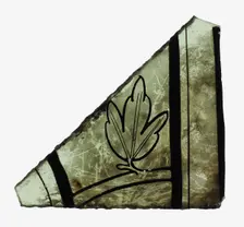 Glass Fragment, French, 14th century. Creator: Unknown