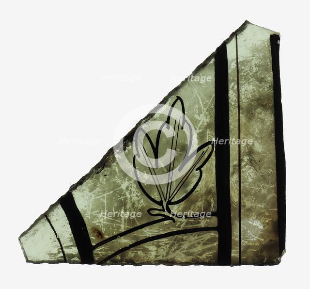 Glass Fragment, French, 14th century. Creator: Unknown.