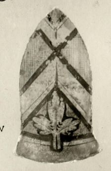 Glass Fragment, French, 14th century. Creator: Unknown