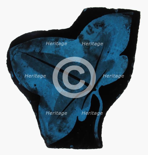 Glass Fragment, French, 14th century. Creator: Unknown.