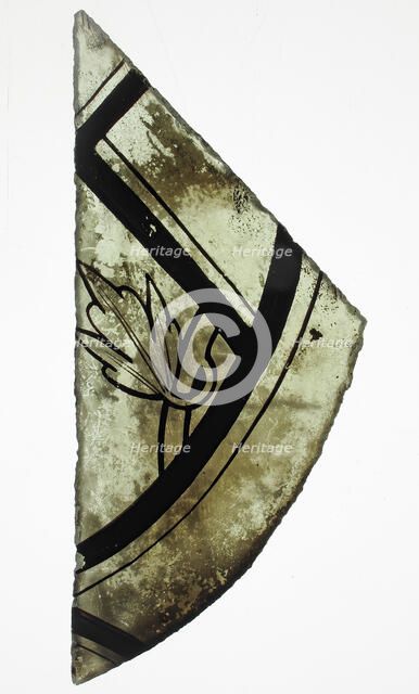 Glass Fragment, French (?), 14th century. Creator: Unknown.