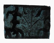 Glass Fragment, French (?), 14th century. Creator: Unknown