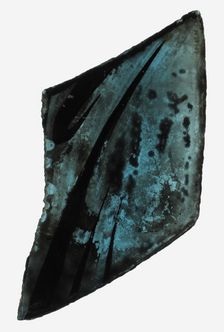 Glass Fragment, French (?), 14th century (?). Creator: Unknown