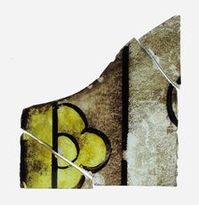 Glass Fragment, French (?), 16th century. Creator: Unknown