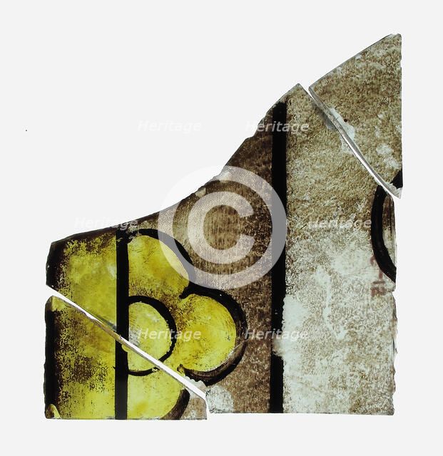 Glass Fragment, French (?), 16th century. Creator: Unknown.