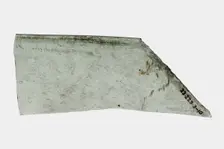 Glass Fragment, French, 17th century. Creator: Unknown