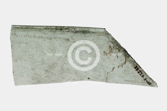 Glass Fragment, French, 17th century. Creator: Unknown.