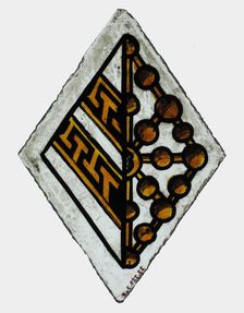 Glass Fragment, French, 17th century. Creator: Unknown