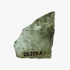 Glass Fragment, French, 11th century. Creator: Unknown