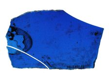 Glass Fragment, French, 12th-13th century. Creator: Unknown
