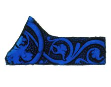 Glass Fragment, French, 12th-14th century. Creator: Unknown